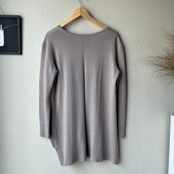 The Row Sweater Cashmere Gray V-Neck Long Sleeve Pullover Sweater Size M - Picture 7 of 10